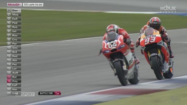 Moto GP: beau duel entre Marquez et dovizioso pour la 1e place