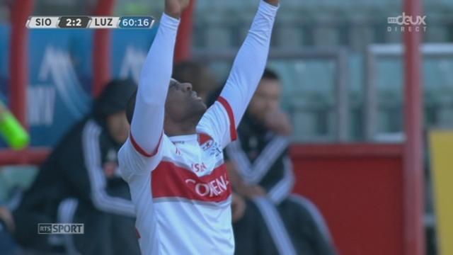 FC Sion - FC Lucerne (2-2): les sédunois recollent à nouveau au score grâce à un but de Leo