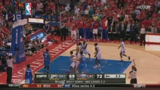 Basketball - NBA: Oklahoma City disputera la finale de la Conférence Ouest après sa victoire sur les Clippers (104-98)