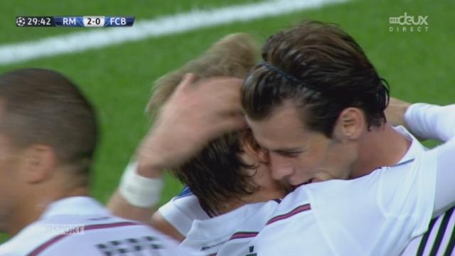 Groupe B, Real Madrid - FC Bâle (2-0): superbe service de Modric pour Bale qui lobe le portier et inscrit le 2-0