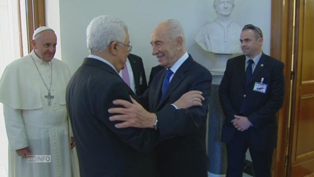 Le pape reunit Shimon Peres et Mahmoud Abbas