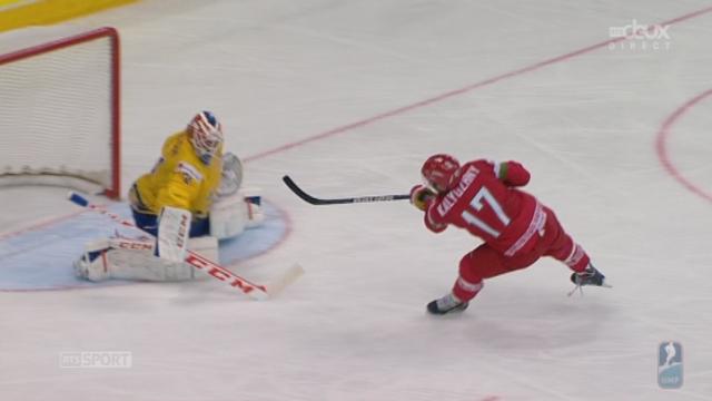 1-4 de finale, Suède - Belarus (2-2): penalty pour le Bélarus que Kalyuzhnin manque