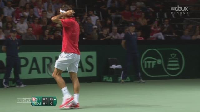 Federer - Golubev (2-1): Federer s’empare rapidement de la mise en jeu de Golubev