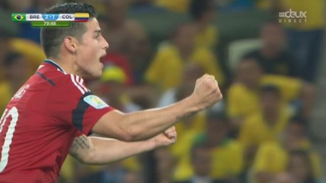 1-4, BRA-COL (2-1): la Colombie revient au score avec ce penalty transformé par James Rodriguez