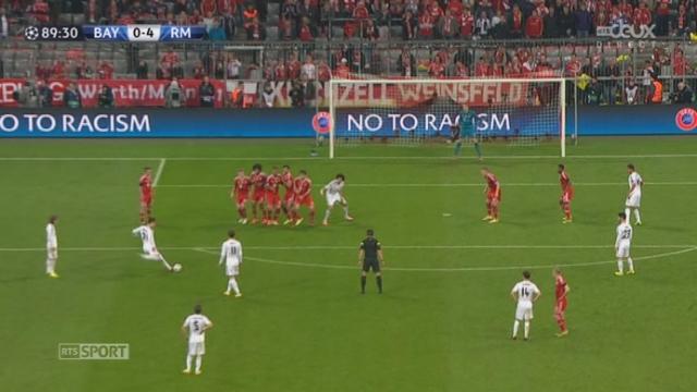 1-2 (retour), Bayern Munich - Real Madrid (0-4): Ronaldo trompe tout le monde avec un coup franc à ras-terre et scelle le score