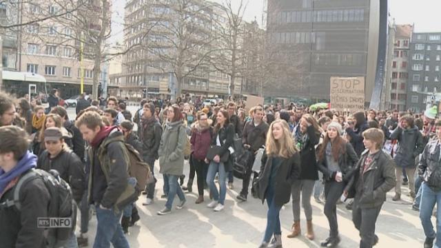 Manifestation d'étudiants à Genève pour le sauvetage d'Erasmus