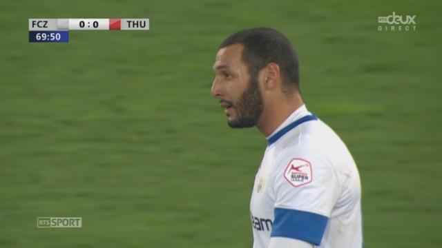 1-2, FC Zurich - FC Thoune (0-0): Chikhaoui transperce la défense thounoise mais ouvre trop son pied