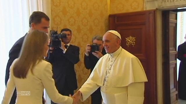 Le pape reçoit le nouveau roi d'Espagne