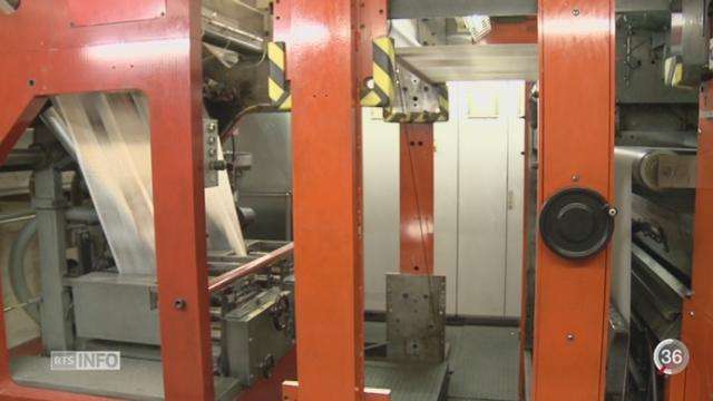 La rotative de l'imprimerie Saint-Paul, à Fribourg, cesse son activité