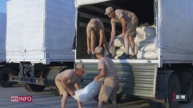 La Russie a envoyé un convoi d'aide humanitaire destiné à l'est de l'Ukraine