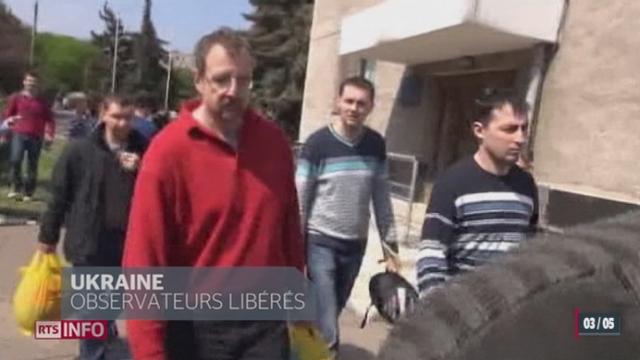 Les 7 observateurs de l'OSCE prisonniers en Ukraine ont été libérés