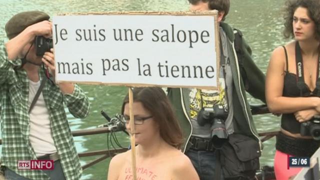 GE: la Marche des salopes a déposé des plaintes symboliques de femmes victimes de harcèlement