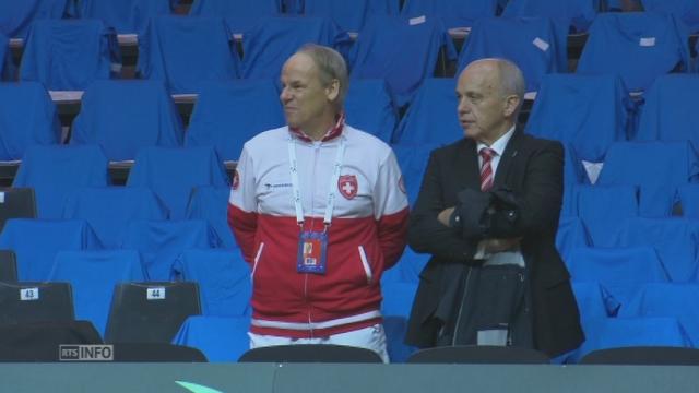 Ueli Maurer, invité surprise de la finale de la Coupe Davis