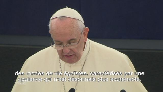 Les extraits du discours du pape au Parlement européen