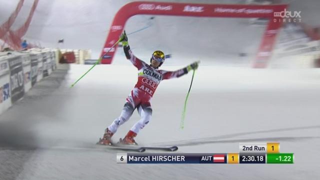 Géant messieurs, 2ème manche: Marcel Hirscher (AUT) remporte sa deuxième victoire de la saison
