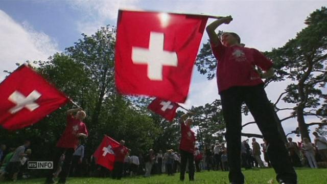 Des centaines de jeunes en fete sur le Grutli