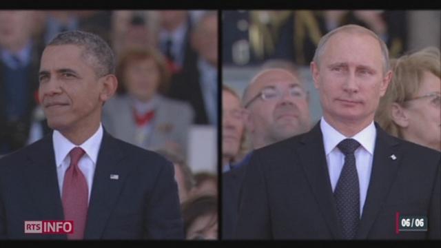 Barack Obama et Vladimir Poutine se sont retrouvés au même endroit pour la première fois depuis le début de la crise ukrainienne
