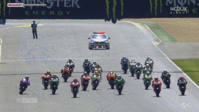 Moto GP : départ de la course avec la première chute