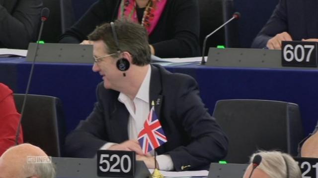 Echange à fleurets mouchetés au Parlement europeen