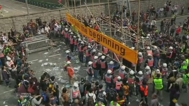Le principal site occupé de Hong Kong évacué