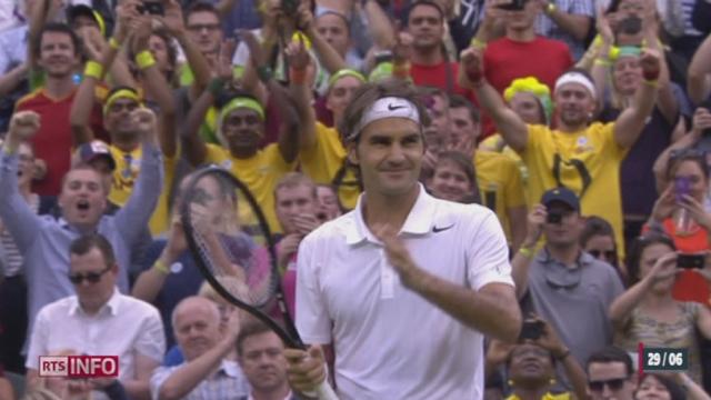 Tennis - Wimbledon: Federer passe sans difficulté le troisième tour