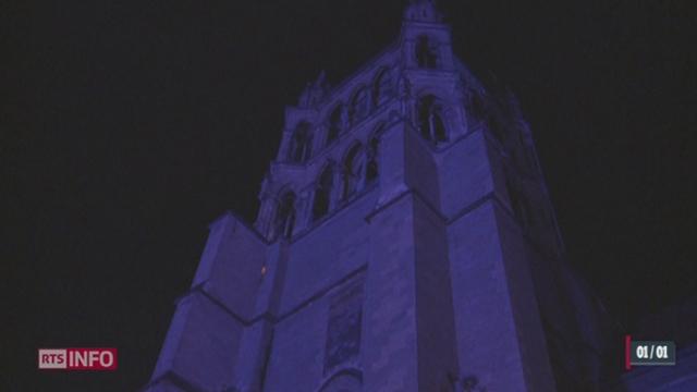 La cathédrale de Lausanne s'embrase pour fêter la nouvelle année