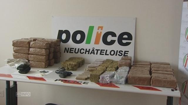 Gros trafic de drogues démantelé à Neuchâtel