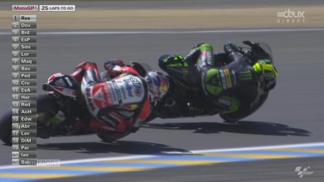 Moto GP : superbe lutte en début de course entre Rossi et Dovizioso