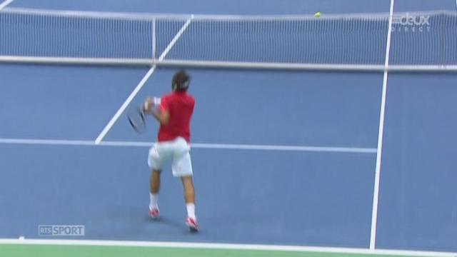 Federer - Bozoljac ( 6-4 ) : balle de 1er set.