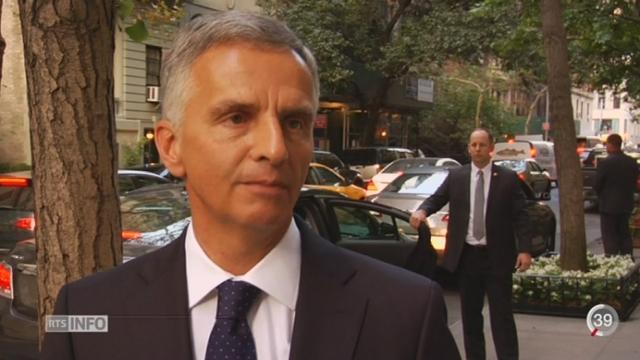 Didier Burkhalter a poursuivi son parcours intensif de l'année 2014 devant l'ONU