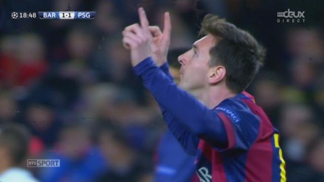 Groupe F, FC Barcelone - Paris SG (1-1): Messi égalise pour le FC Barcelone et marque son 75ème goal en C1