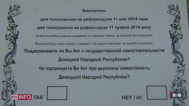 Ukraine: le président ukrainien appelle aux électeurs à ne pas soutenir le référendum d'autodétermination prévu dimanche