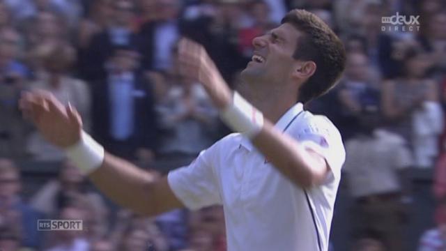 Finale messieurs. Novak Djokovic (SRB) - Roger Federer (SUI). 5e manche: 3 balles de match pour le Serbe à 5-4