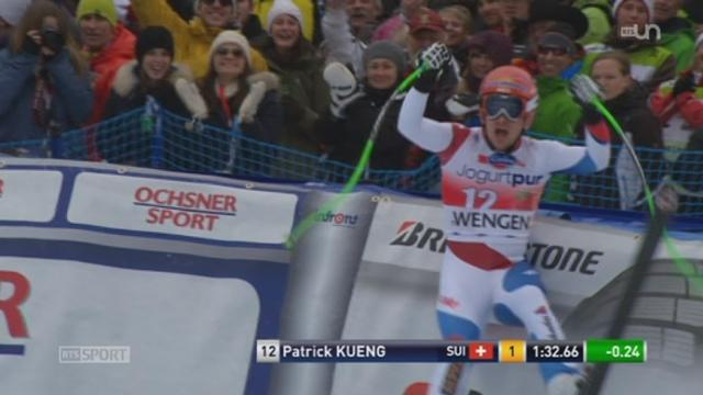Ski alpin - Wengen: le Suisse Patrick Kueng a gagné la descente