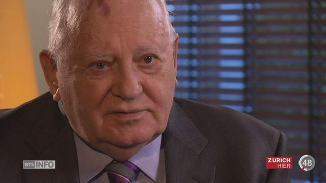 L'ancien maître du Kremlin, Mikhaïl  Gorbatchev, est en Suisse pour les 20 ans de Green Cross