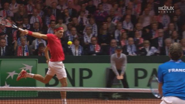 Finale, Federer-Wawrinka  - Benneteau-Gasquet (6-3, 6-5): la France concède son service au plus mauvais moment