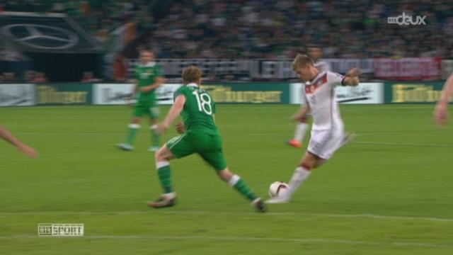 Groupe D, Allemagne - Irlande (1-1): après sa défait contre la Pologne, l'Allemagne est encore tenue en échec par l'Irlande