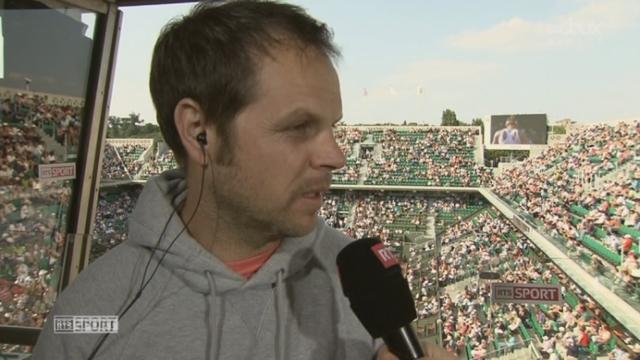 Interview de Severin Lüthi avant le 1-8e de finale entre Federer et Gulbis