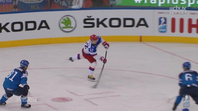 Finale, Russie - Finlande (1-0): Shirokov trouve un angle incroyable et son tir finit dans la lucarne finlandaise
