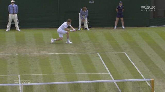 Andy Murray (GBR-1) - Blaz Rola (SVN). e manche: 6-1 en 32 minutes, cette fois