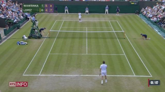 Tennis - Wimbledon: Wawrinka et Federer son qualifiés pour les quarts de finales
