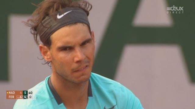 1-4 de finale, Nadal - Ferrer (4-6, 6-4) Balle de 2e set
