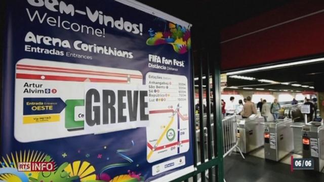 La grève du métro de Sao Paolo a été reconduite à une semaine du mondial au Brésil