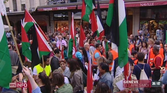 Gaza: des manifestants ont défilé à Genève