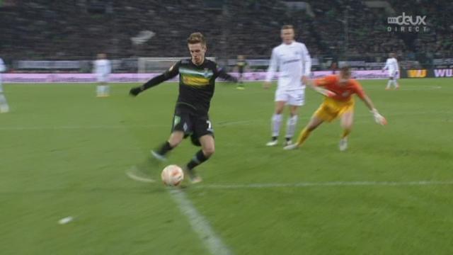 Groupe A, Mönchengladbach - FC Zurich (1-0): un ballon dévié arrive dans les pieds de Herrmann et fini au fond des filets