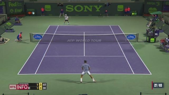 Tennis: Roger Federer a été éliminé en quarts de finale au tournoi de Miami