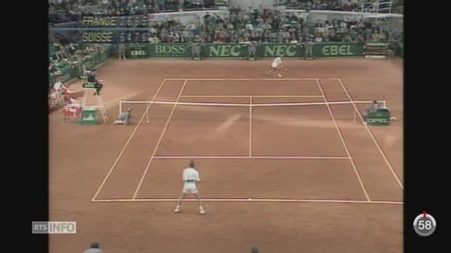 Tennis - Coupe Davis: retour en images sur les cinq derniers duels France - Suisse
