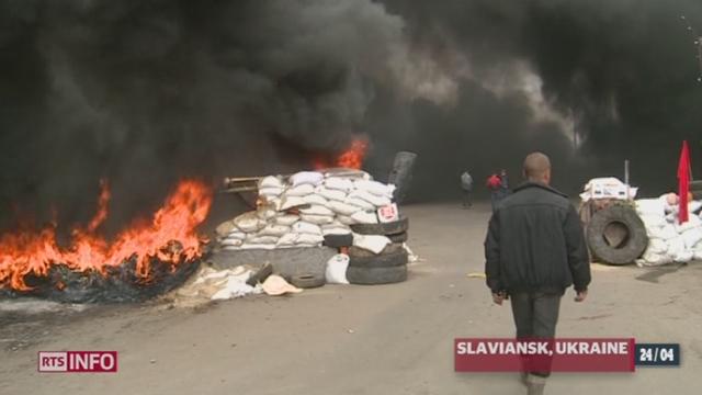 Ukraine: l'assaut mené contre les séparatistes russes à Slaviansk a fait plusieurs morts