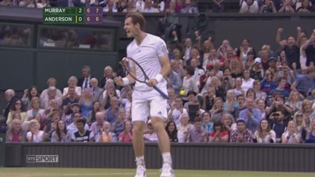 1-8 finale, Murray- Anderson (6-4, 6-3, 7-6): Murray conclu ce match au terme d'un tie-break