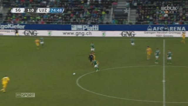 23e j: St-Gall - Lucerne (1-0): expulsion de Florian Stahel pour un 2e carton jaune à la 75e